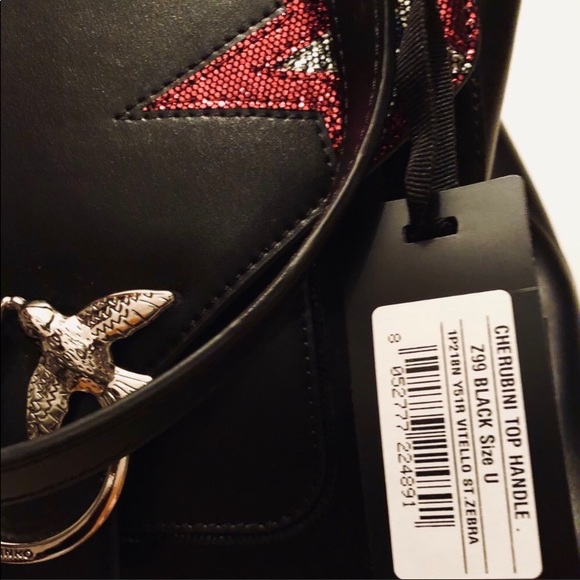 Pinko /Cherubini/Top Handle/Black Purse - Picture 2 of 5